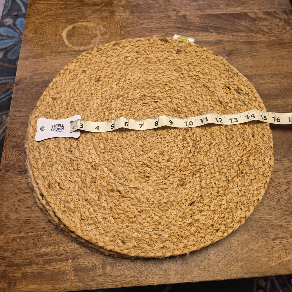 Food Network Natural Woven Placemats-Set Of 4 - Picture 2 of 4